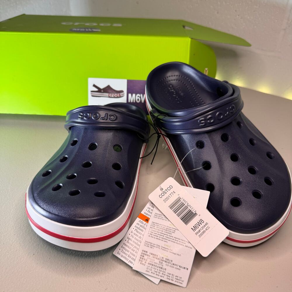 crocs bayaband clog navy pepper M6 W8 205089-4CC new with box